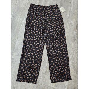 VTG Coldwater Creek Paisley Square Pant Womens Size Large Travel Knit Acetat